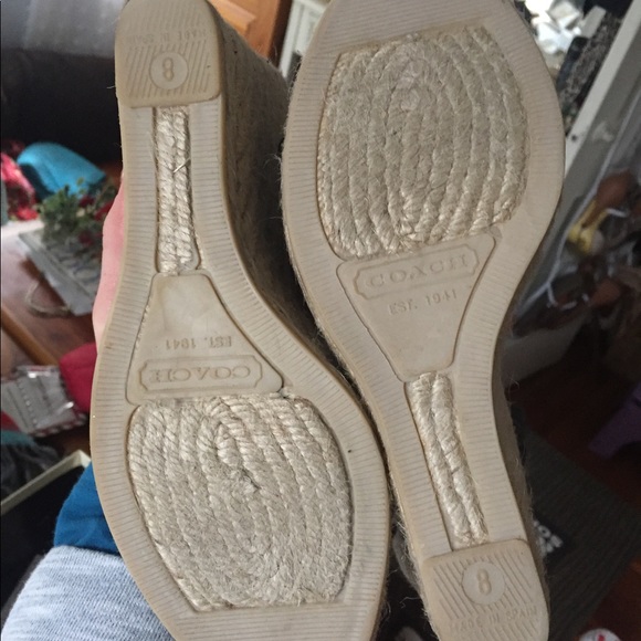 Coach Verronica Espadrille Platform Wedges sz 8m - Picture 6 of 7